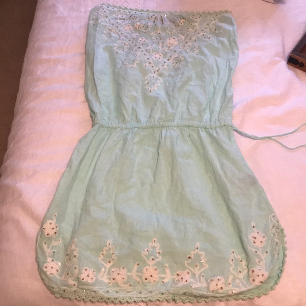 Cover up-strapless summer dress